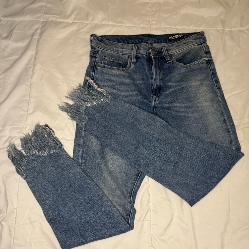 BlankNYC Women's Blue Distressed Jeans Size 28.                  #25